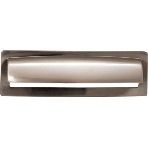 Top Knobs Hollin 5 1/16" Center to Center Cup/Bin Pull, Brushed Satin Nickel - TK938BSN