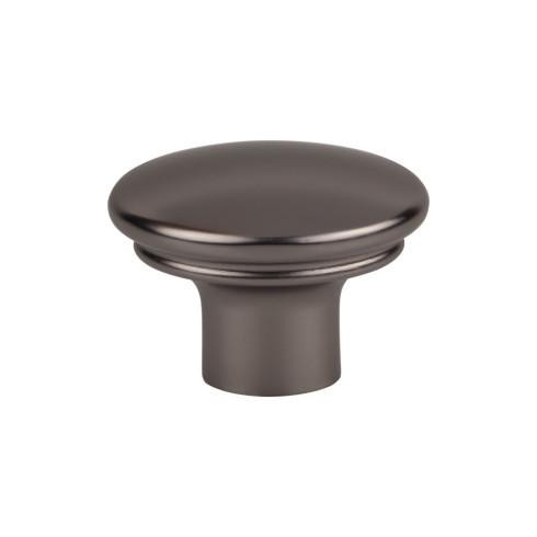 Top Knobs Julian 1 3/8" Length Oval Knob, Ash Gray - TK3051AG