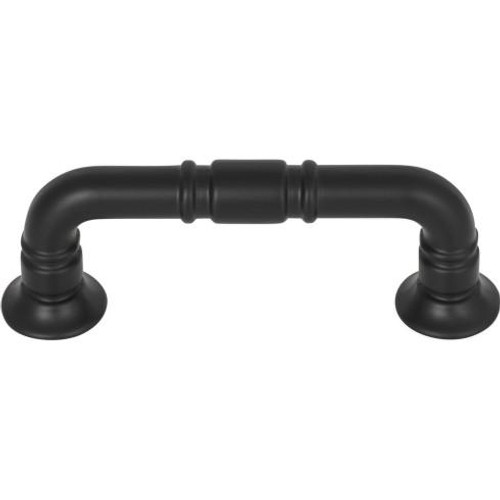 Top Knobs Kent Pull 3" (c-c) - Flat Black - TK1001BLK