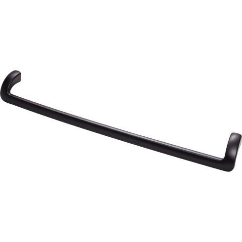 Top Knobs Kentfield 12" Center to Center Drop handle, Flat Black - TK955BLK