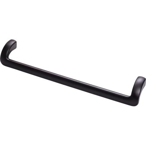 Top Knobs Kentfield 8 13/16" Center to Center Drop handle, Flat Black - TK954BLK