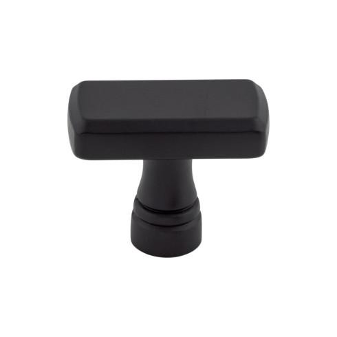 Top Knobs Kingsbridge 1 3/8" Length Rectangle Knob, Flat Black - TK850BLK