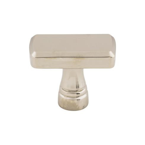 Top Knobs Kingsbridge 1 3/8" Length Rectangle Knob, Polished Nickel - TK850PN