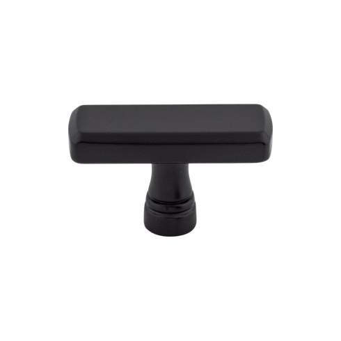 Top Knobs Kingsbridge 1 7/8" Length Rectangle Knob, Flat Black - TK851BLK