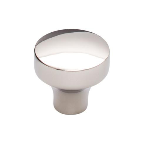 Top Knobs Kinney 1 1/4" Diameter Round Knob, Polished Nickel - TK901PN