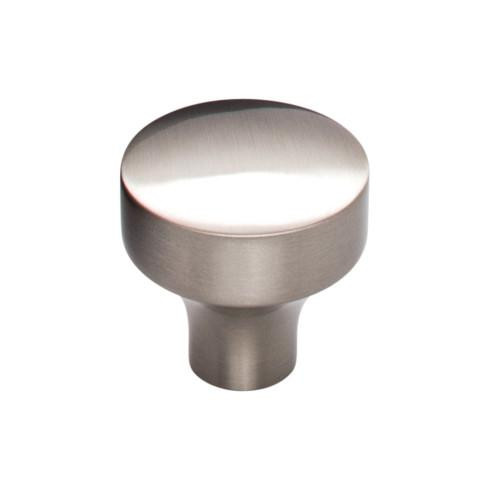 Top Knobs Kinney 1 1/8" Diameter Round Knob, Brushed Satin Nickel - TK900BSN