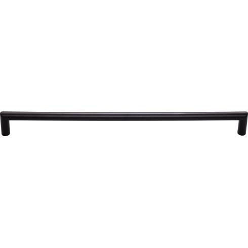 Top Knobs Kinney 12" Center to Center Bar Pull, Flat Black - TK946BLK