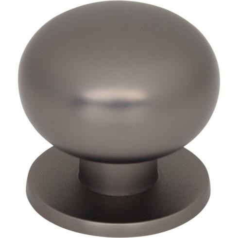 Top Knobs Lambert 1 1/4" Diameter Round Knob, Ash Gray - TK3330AG