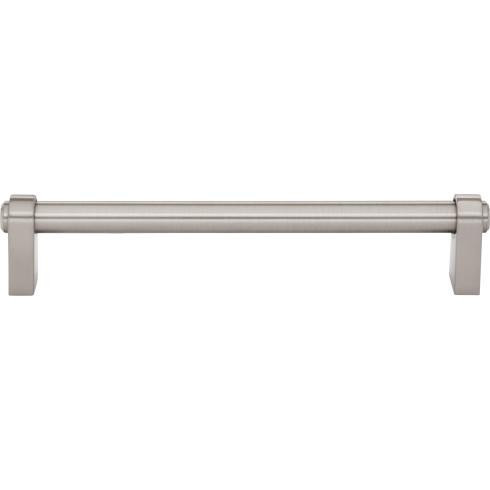 Top Knobs Lawrence 6 5/16" Center to Center Bar Pull, Brushed Satin Nickel - TK3212BSN