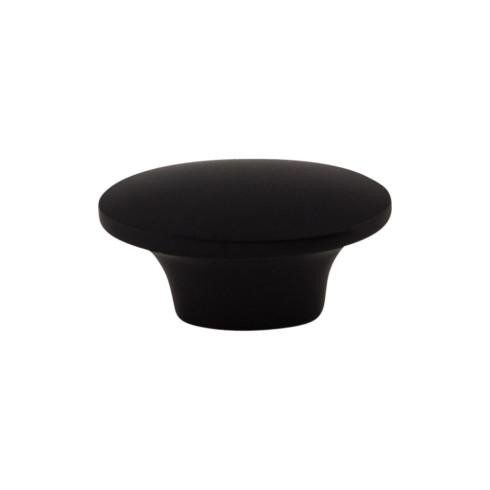 Top Knobs Oval Knob 1 1/2" - Flat Black - M1876