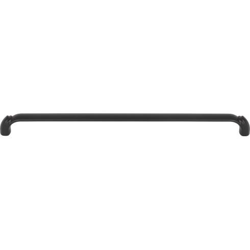 Top Knobs Pomander Pull 12" (c-c) - Flat Black - TK1036BLK