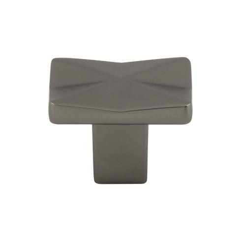 Top Knobs Quilted 1 1/4" Length Rectangle Knob, Ash Gray - TK560AG