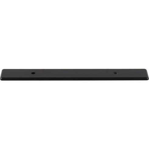 Top Knobs Radcliffe Backplate 3 3/4" Center to Center, Flat Black - TK3281BLK