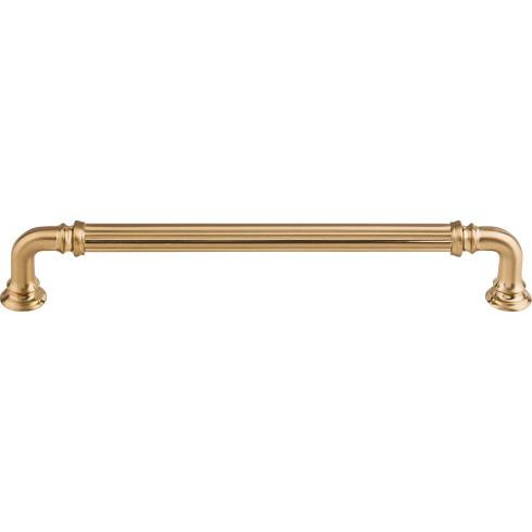 Top Knobs Reeded 7" Center to Center Bar Pull, Honey Bronze - TK324HB