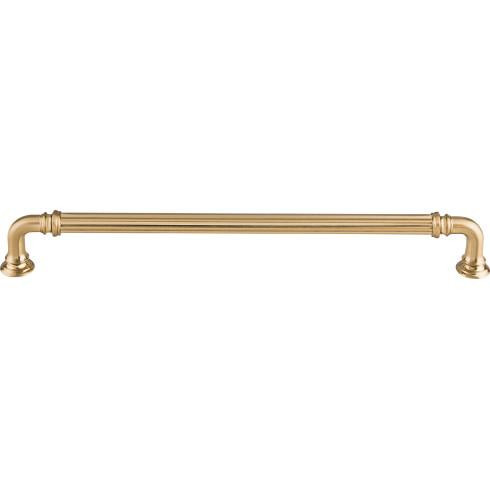 Top Knobs Reeded 9" Center to Center Bar Pull, Honey Bronze - TK325HB