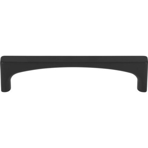 Top Knobs Riverside Pull 3 3/4" (c-c) - Flat Black - TK1012BLK