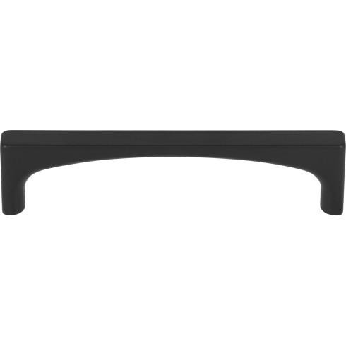 Top Knobs Riverside 3 3/4" Center to Center Bar Pull, Flat Black - TK1012BLK