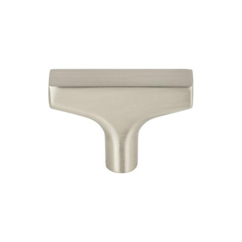 Top Knobs Riverside 2" Length Bar Knob, Brushed Satin Nickel - TK1010BSN