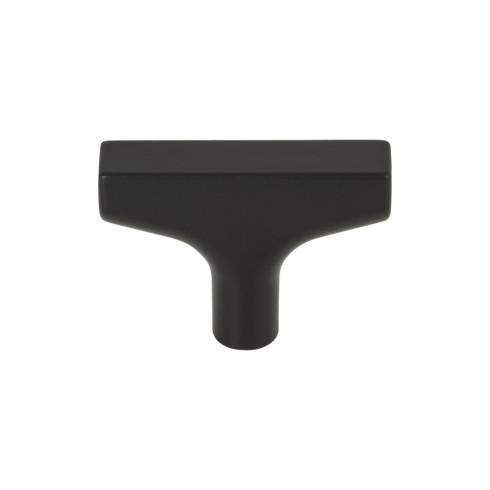 Top Knobs Riverside 2" Length Bar Knob, Flat Black - TK1010BLK