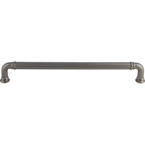 Top Knobs Reeded Appliance Pull 18" (c-c) - Ash Gray - TK328AG