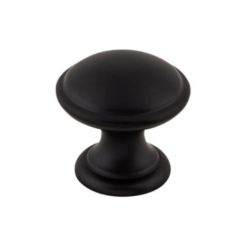 Top Knobs Rounded Knob 1 1/4" - Flat Black - M1878