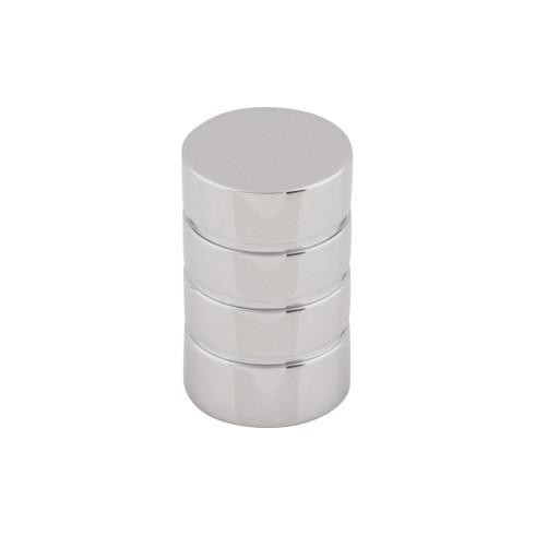 Top Knobs Stacked 5/8" Diameter Round Knob, Polished Chrome - M577