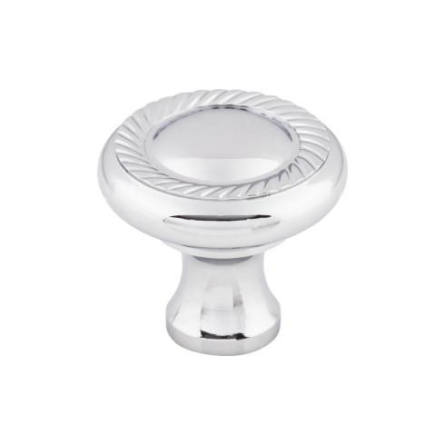 Top Knobs Swirl Cut Knob 1 1/4" - Polished Chrome - M325