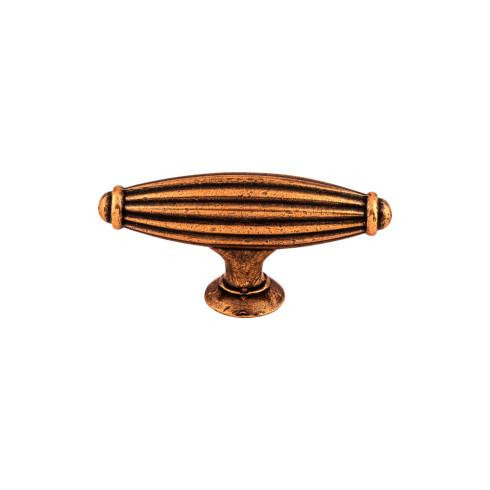 Top Knobs Tuscany 2 5/8" Length Bar Knob, Old English Copper - M227