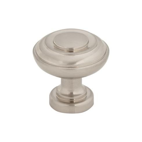 Top Knobs Ulster 1 1/4" Diameter Mushroom Knob, Brushed Satin Nickel - TK3070BSN