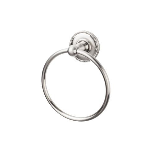 Top Knobs Edwardian Bath Ring - Beaded Backplate, Brushed Satin Nickel - ED5BSNA