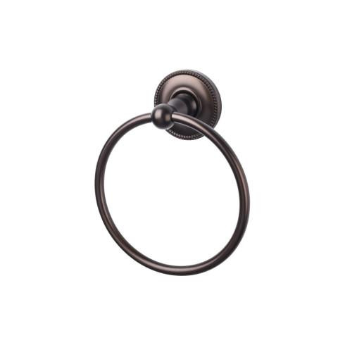 Top Knobs Edwardian Bath Ring - Oil Rubbed Bronze - Beaded Backplate - ED5ORBA