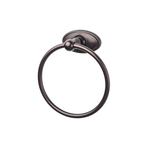 Top Knobs Edwardian Bath Ring - Oil Rubbed Bronze - Oval Backplate - ED5ORBC