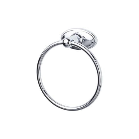 Top Knobs Edwardian Bath Ring - Polished Chrome - Oval Backplate - ED5PCC