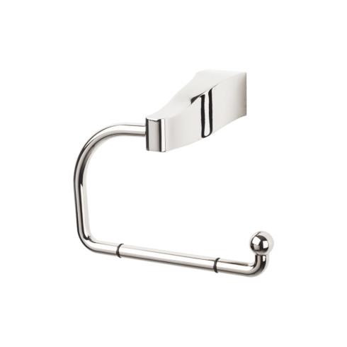 Top Knobs Aqua Wall Mounted Toilet Paper Holder, Polished Nickel - AQ4PN