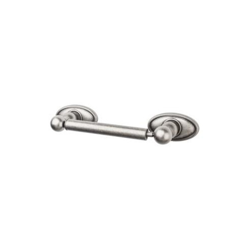 Top Knobs Edwardian Bath Tissue Holder - Antique Pewter - Oval Backplate - ED3APC