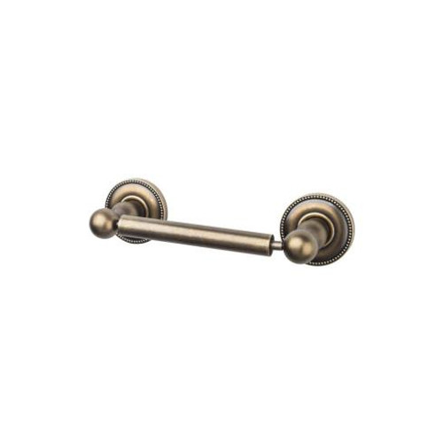 Top Knobs Edwardian Bath Tissue Holder - German Bronze - Beaded Backplate - ED3GBZA