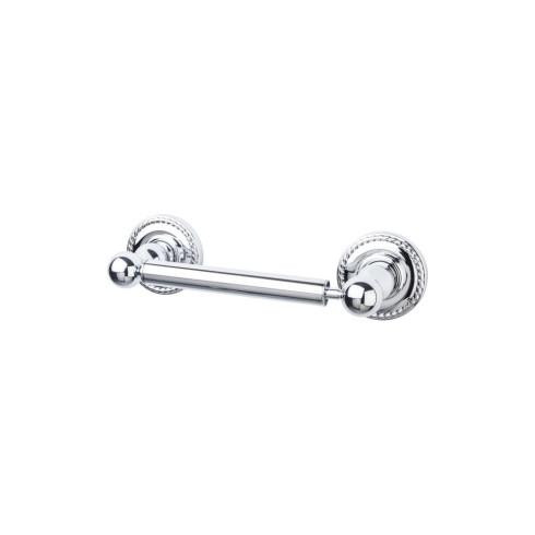 Top Knobs Edwardian Bath Tissue Holder - Rope Backplate, Polished Chrome - ED3PCF
