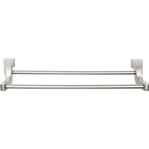 Top Knobs Aqua Bath 24" Double Towel Bar - Brushed Satin Nickel - AQ9BSN
