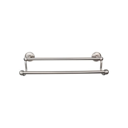 Top Knobs Edwardian Bath 24" Double Towel Bar - Plain Backplate, Brushed Satin Nickel - ED9BSND