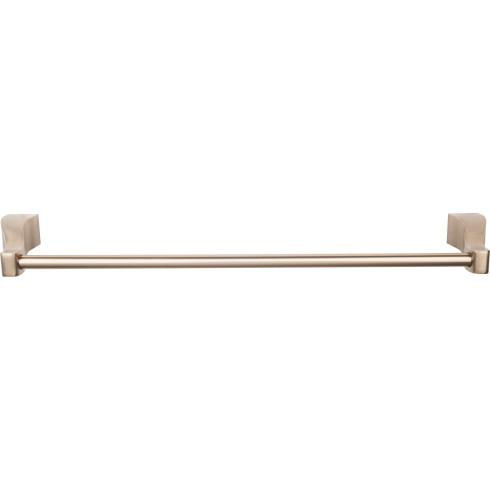 Top Knobs Aqua Single 25 1/4" Wall Mounted Towel Bar, Brushed Bronze - AQ8BB