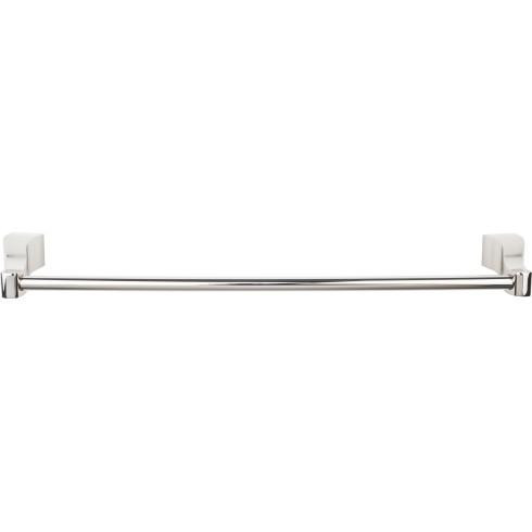 Top Knobs Aqua Single 25 1/4" Wall Mounted Towel Bar, Polished Nickel - AQ8PN