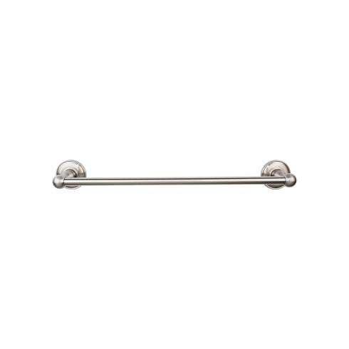 Top Knobs Edwardian Bath 24" Single Towel Bar - Brushed Satin Nickel - Plain Backplate - ED8BSND