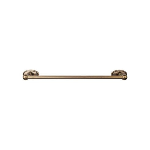 Top Knobs Edwardian Bath 24" Single Towel Bar - German Bronze - Oval Backplate - ED8GBZC