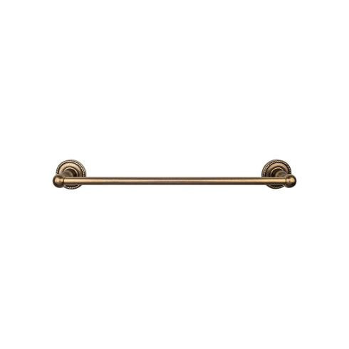 Top Knobs Edwardian Bath 24" Single Towel Bar - German Bronze - Rope Backplate - ED8GBZF