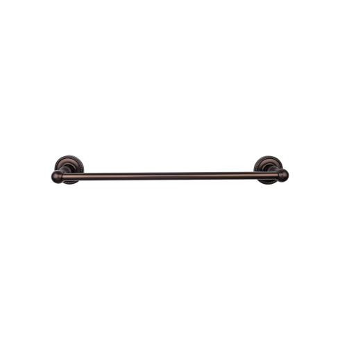 Top Knobs Edwardian Bath 24" Single Towel Bar - Oil Rubbed Bronze - Rope Backplate - ED8ORBF