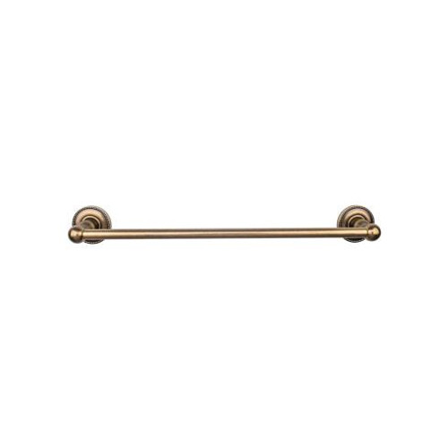 Top Knobs Edwardian Bath 30" Single Towel Bar - German Bronze - Beaded Backplate - ED10GBZA