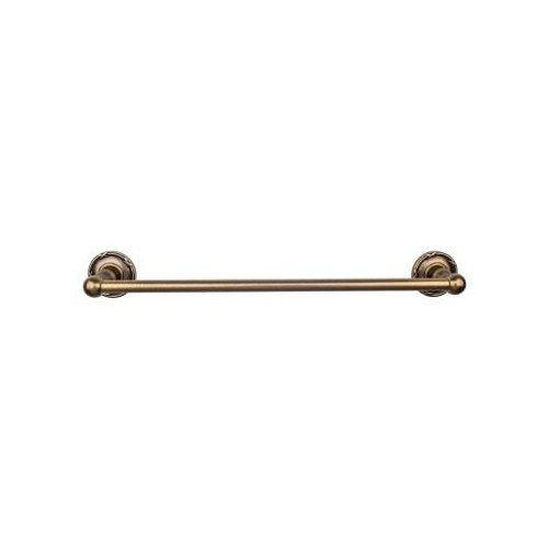 Top Knobs Edwardian Bath 30" Single Towel Bar - German Bronze - Ribbon Backplate - ED10GBZE