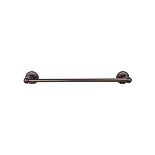 Top Knobs Edwardian Bath 30" Single Towel Bar - Oil Rubbed Bronze - Beaded Backplate - ED10ORBA
