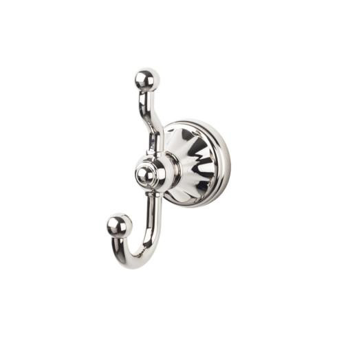 Top Knobs Hudson Bath Double Hook - Polished Nickel - HUD2PN