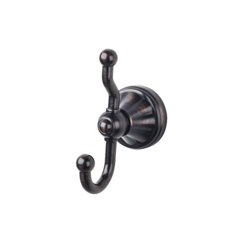 Top Knobs Hudson Bath Double Hook - Tuscan Bronze - HUD2TB